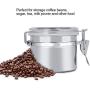 Coffee Container Jar Tea Sugar Food Storage Canister Stainless Steel Milk Powder(A 107.4cm)