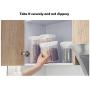 Multi-grain storage box, plastic transparent storage tank, kitchen moisture-proof grid bean sealed can
