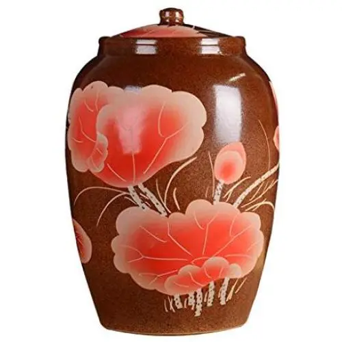 Pot en céramique Décoration Cuisine Récipient à Thé Scellé avec Couvercle – Grand Capacité – Accessoires Décoratifs en Céramique (Couleur : Multi-Couleurs, Taille : 35.317.651.2cm) Pot en céramique Décoration Cuisine Récipient à Thé Scellé avec Couvercle – Grand Capacité – Accessoires Décoratifs en Céramique (Couleur : Multi-Couleurs, Taille : 35.317.651.2cm)