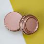 31pcs 0.5oz/15ml Rose Gold Aluminum Tin Jar with Screw Lid and Blank Labels