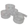 Clear Plastic Makeup Lip Balm 10 Gram Packaging (Pack of 5)
