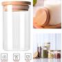 Transparent High Borosilicate Glass Kitchen Storage Bottle Store Food Ingredient Candy Biscuit Storage Jar Organization