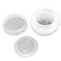 Beauticom 24 Pieces 30G/30ML (1 Oz) White Frosted Container Jars with Inner Liner for Lotion, Toners, Lip Balms, Makeup Samples - BPA Free