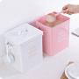 Lebensmittelbehälter & -kannen Metall Lagerbox für Küche, Nano-Behälter, insekten- und feuchtigkeitsabweisend, 5kg Reisbehälter, Haushaltswaren, robust (Farbe: Rosa, Größe: 1916,523cm)