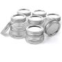 Mini Mason Jars Round 4 oz - Small Canning Glass Jars with Lids - 16 Pack Cute Jars with 40 Labels & Chalk Marker, Clear Containers for your Candy, Jelly, Overnight Oats, Yogurt, Honey & Baby Food