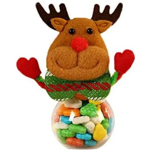 Décorations de Noël DICPOLIA, Joli Pot de Rangement pour Bonbons Décorer la Maison Cadeau Pots de Conservation pour Biscuits et Nourriture