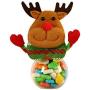 DICPOLIA Christmas Decor，Cute Candy Storage Can Decorate Home Gift Cookies Food Storage Jar