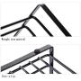 Spice Jar Storage Rack Kitchen Countertop Condiment Storage Rack Wrought Iron Double Seasoning Bottle Rack (Color : Black)