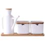 Spice jar set,Spice storage containers Small spice jars Ceramic spice jar Kitchen containers Ceramic spice jars with lid and spoon-D