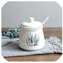 2 Piece Set Combination Nordic Ceramic Seasoning Jar Kitchen Supplies Storage Tank Household Oil Salt Cans Sugar Cans for Gift,D 2 Piece Set Combination Nordic Ceramic Seasoning Jar Kitchen Supplies Storage Tank Household Oil Salt Cans Sugar Cans for Gift,D