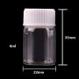 | Storage Bottles & Jars | 5ml 6ml 7ml 10ml 14ml Mini Clear Glass Bottles with White Plastic Screw Cap Empty Spice Bottles Jars DIY Crafts Vials | by HUDITOOLS | 1 PCs