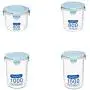 Food Savers 4 packs Food Storage Containers Food Preservation Box storage jar Transparent sealed can plastic Storage box storage jar (Color : C) Food Savers 4 packs Food Storage Containers Food Preservation Box storage jar Transparent sealed can plastic Storage box storage jar (Color : C)