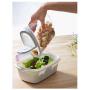 IKEA 800.667.23 365+ Dry Food Jar with Lid, Clear, White