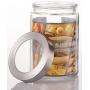 YL LY Xibi Sealed Cans Glass Bottle Kitchen Grains Moisture Storage Cups Food Transparent Cans 2 Pieces Set 1.25Lx2