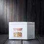 Transparent Glass Storage Jar Multifunction Sealed Can Tea Box Kitchen Food Container,1100Ml(L)