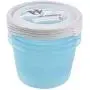 Keeper Mia Polar Runde Foodbox, Blau, 0,8 Liter, 4-teilig