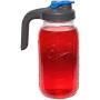 Glas 2-Liter Glasbehälter-Pitcher von County Line Kitchen – Klassisches Design, 2-Liter Ball Jar, Weite Öffnung, Robustglas