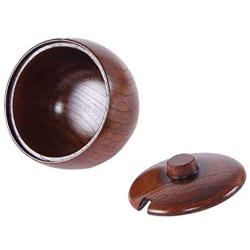 Prettyia Japanese Wood Kitchen Canisters Tea Coffee Sugar Storage Jar Pot Container