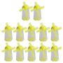 STOBOK Candy Holder Jar Plastic Windmill Shape Wedding Favors Container Sugar jar for Wedding Birthday Party Christmas Supplies 12pcs (Yellow)