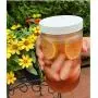 Reusable Smoothie Cup Extra Wide Mouth Glass Mason Jar 32oz with Smoothie Stainless Steel Straw/Smoothie Cup with Lid and Straw-includes Leak Proof Cap by Jarming Collections (2) Reusable Smoothie Cup Extra Wide Mouth Glass Mason Jar 32oz with Smoothie Stainless Steel Straw/Smoothie Cup with Lid and Straw-includes Leak Proof Cap by Jarming Collections (2)