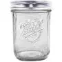 16OZ Mason Jar, Hanamichi Ball Mason Jar Quilted Jelly Jars mit Deckeln, Für Einmachen – Gefrieren – Konservieren – Getränke & Glasdekoration – Mikrowellengeeignet & Geschirrspülergeeignet