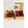 Longaberger Retired Woven Traditions 1 Pint Paprika Crock with Lid - Rare Find!