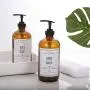 Aozita 16oz Glass Soap Dispenser with Pump for Kitchen Sink and Bathroom - Amber Soap Pump Bottle with Funnel and 4 White Waterproof Labels Aozita 16oz Glass Soap Dispenser with Pump for Kitchen Sink and Bathroom - Amber Soap Pump Bottle with Funnel and 4 White Waterproof Labels