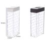 ROIY Free Hanging Seasoning Sauce Seasoning Cartridge Case Set Household Kitchen Condiment Jar Kitchen Storage Box Seasoning Box Seasoning Storage Clear Spice Rack Organizer (Color : White)