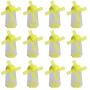 STOBOK Candy Holder Jar Plastic Windmill Shape Wedding Favors Container Sugar jar for Wedding Birthday Party Christmas Supplies 12pcs (Yellow)