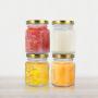 24 Pack Hexagon 3 oz 90 ml Mini Glass Canning Jars Jam Jars with Lids for Sauce,Honey,Candies,Baby Foods,Wedding,DIY Magnetic Spice Jars（Comes with gold lids）