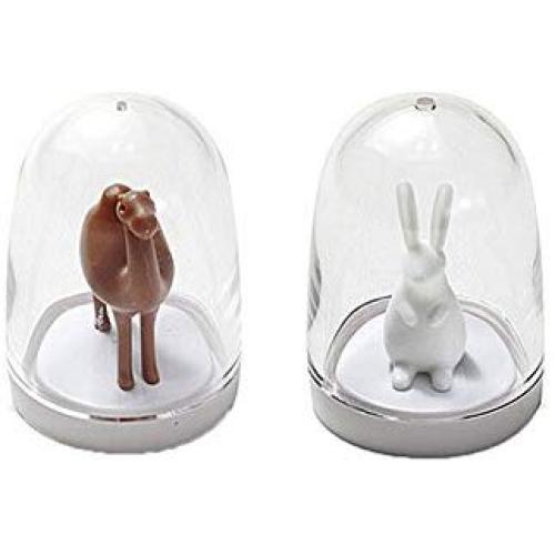 Set Of 2 Lovely Fashion Creative Seasoning Pot Wedding Gift, Rabbit&Camel