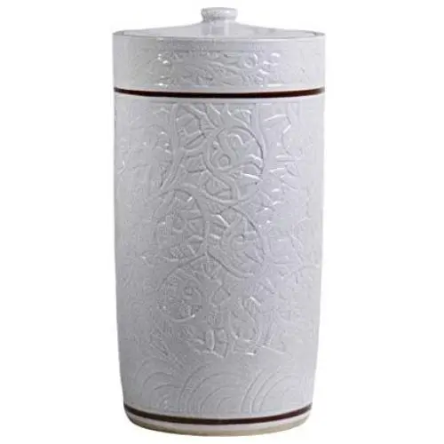 Contenants de conservation alimentaires étanches, boîtes avec couvercle, céramique, pots à céréales, pots à biscuits pour l'organisation de la cuisine, farine, riz, bonbons, 20L, 48x28cm Contenants de conservation alimentaires étanches, boîtes avec couvercle, céramique, pots à céréales, pots à biscuits pour l'organisation de la cuisine, farine, riz, bonbons, 20L, 48x28cm