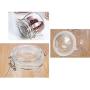 XSWZAQ Thickened vacuum coffee bean sealed cans Glass storage tanks home birds nest sealed bottles Honey bottle pickles (Size : 1000ml)