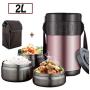 Food flask Insulated Stainless Steel Food Jar with Storage Bag Leak-Proof Thermal Soup Flask Multi-Purpose for Food