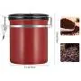 Conteneur de stockage en acier inoxydable à hermétique pour grains de café Airscape Can-1.5L (bordeaux) Conteneur de stockage en acier inoxydable à hermétique pour grains de café Airscape Can-1.5L (bordeaux)