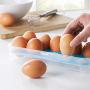 Container Egg Storage - Portable 10 Grid Plastic Egg Crisper Case Egg Container Egg Storage Box Food Crisper Organizer Kitchen Gadgets