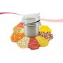 Stainless Steel Airtight Canister, Food Storage Container with Lids for Tea,Coffee,Snacks, Milk Powder,Sugar,Flour Canisters with Clear Lid Locking Clamp Included