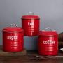 Metal Sealed Jars, Kitchen Household Grain Storage Tanks, Storage Spices/Candies/Oat Flakes/Coffee Beans