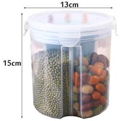 Transparent Plastic Flour Rice Grain Storage Container Kitchen Refrigerator Food Milk Powder Seal Classification Storage Box Food Dispensers