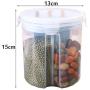Transparent Plastic Flour Rice Grain Storage Container Kitchen Refrigerator Food Milk Powder Seal Classification Storage Box Food Dispensers
