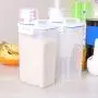 Bocal à Graines 2kg Mesure Manuel Seau à Riz Boîte de Rangement Alimentaire Plastique Étanchéité Anti-Humidité Bocal à Graines 2kg Mesure Manuel Seau à Riz Boîte de Rangement Alimentaire Plastique Étanchéité Anti-Humidité