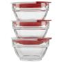 Boîtes de Rangement en Verre Rubbermaid Easy Find Lids, 1 Tasse, Rouge Course, 3 Pièces 2856009 Boîtes de Rangement en Verre Rubbermaid Easy Find Lids, 1 Tasse, Rouge Course, 3 Pièces 2856009