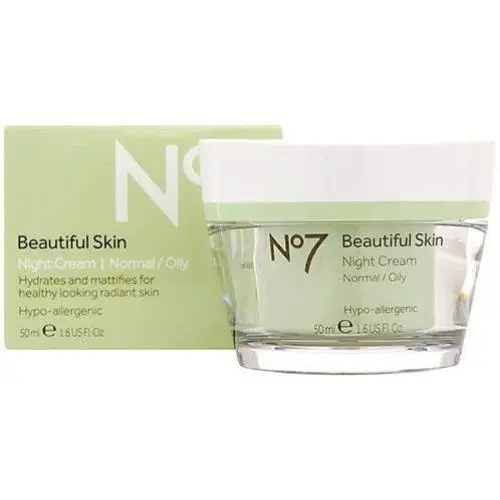 No7 Beautiful Skin Nachtcreme für Normale/Ölige Haut 50ml