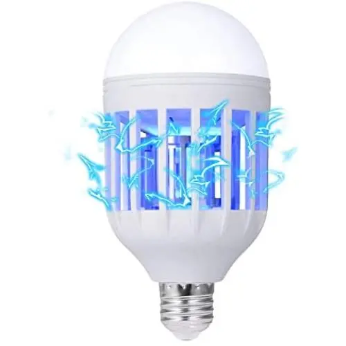 GLOUE Bug Zapper Light Bulb, 2 in 1 Mosquito Killer Lamp UV Led Electronic Insect & Fly Killer GLOUE Bug Zapper Light Bulb, 2 in 1 Mosquito Killer Lamp UV Led Electronic Insect & Fly Killer
