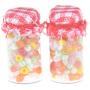 Autumn Water 1:12 Mini jar Food Decor Dollhouse Miniature 2Pcs Mini Glass Candy Canister Glass Candy Canister 1/12 Accessories