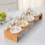 LQQGXLCondiment bottle, jar condiment storage box Spice jar white with lid ceramic sugar jar condiment jar seasoning box set with lid spoon and tray
