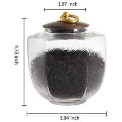 Whthteey Kitchen Storage Canister Jars with Sealing Lid Food Glass Container for Sugar Coffee Beans