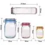 20 pieces Mason Jar Zipper Bags,Food Storage Snack Sandwich Ziplock Bags,Reusable Airtight Seal Food Storage Bags,Leakproof Food Saver Bags for Travel Camping and Kids(Tallx5+Lx5+Mx5+Sx5) 20 pieces Mason Jar Zipper Bags,Food Storage Snack Sandwich Ziplock Bags,Reusable Airtight Seal Food Storage Bags,Leakproof Food Saver Bags for Travel Camping and Kids(Tallx5+Lx5+Mx5+Sx5)