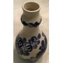 Retro Wloclawek Fajans Polish Pottery Hand Painted Blue & White Vase Jug