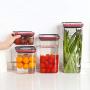 Plastic Sealed Jars, Moisture-Proof Kitchen Food Containers, Storage Coffee Beans/Pasta/Cereal/Oatmeal